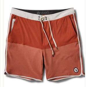 Vuori Two-Tone Orange Shorts
